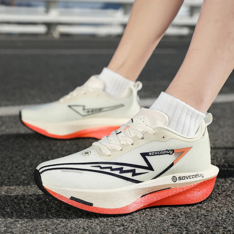 Zapatos Deportivos para Hombre, Transpirables, Versátiles, con Placa de Carbono que Absorbe Impactos, Zapatos Casuales Deportivos para Parejas