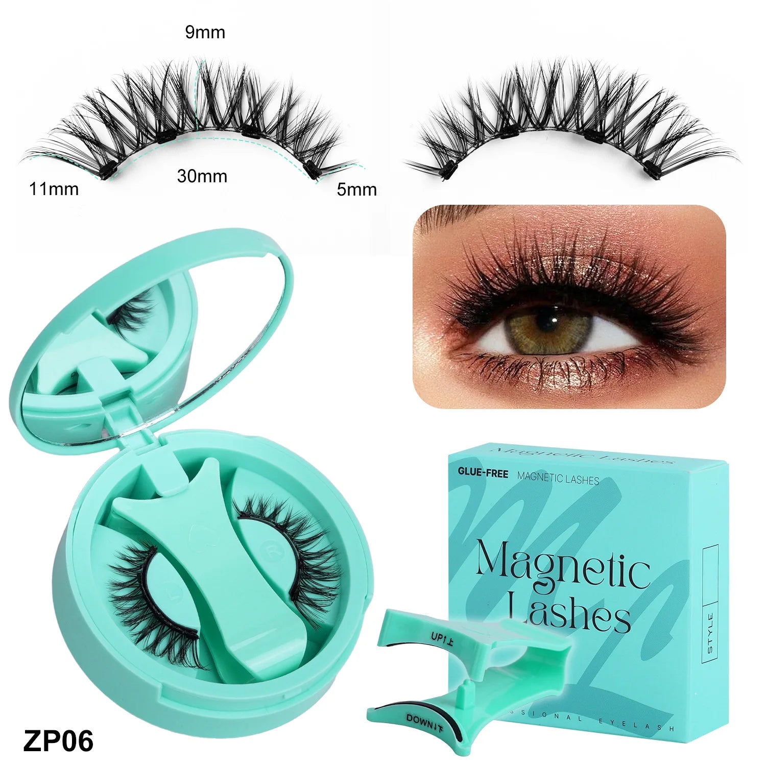 Magnetic Fake Eyelashes Set – Reusable 3D, No Glue, Waterproof