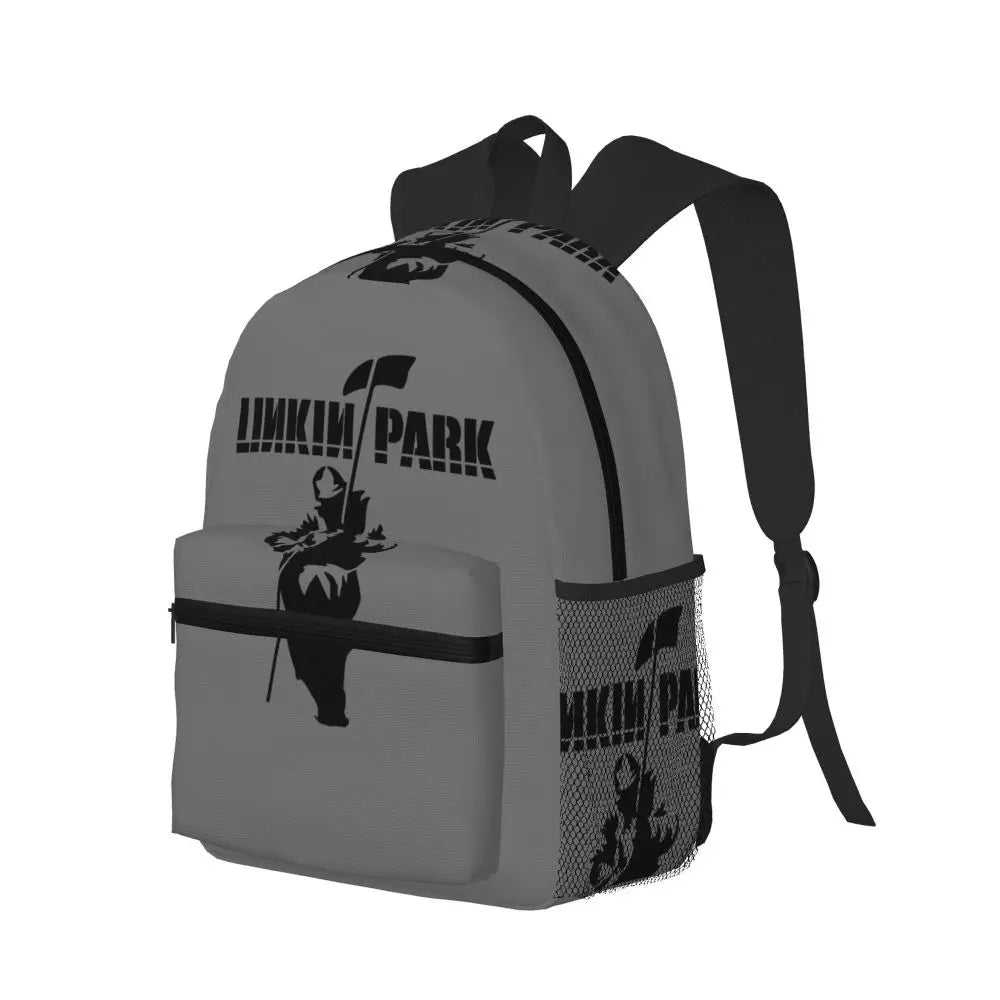 L-Linkin-S P-Park-S Band Mochila para estudiantes Mochila escolar Mochila de viaje para senderismo para niños y niñas Mochila de moda Bolsos de hombro