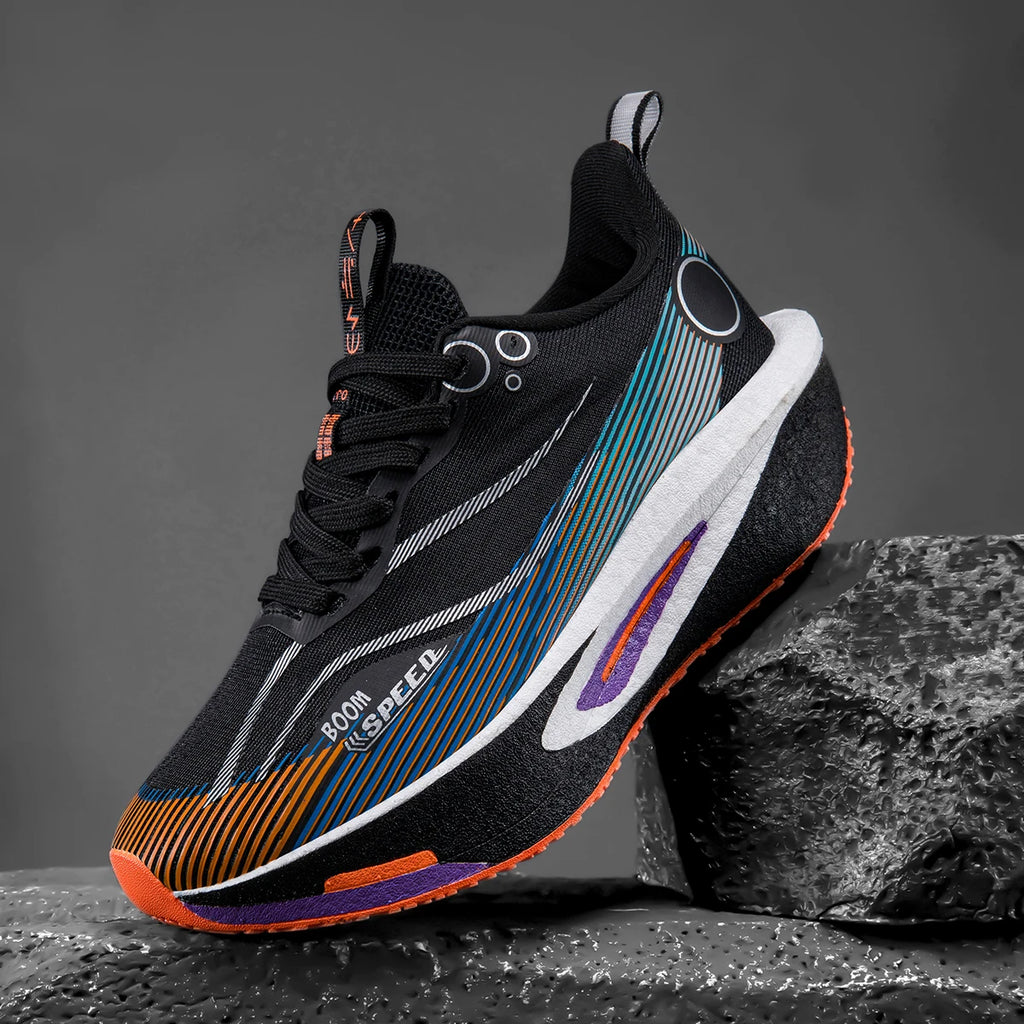 Zapatillas de running con placa de carbono para hombre y mujer, zapatillas profesionales para maratón, transpirables, ligeras, para entrenamiento y carrera en carretera.