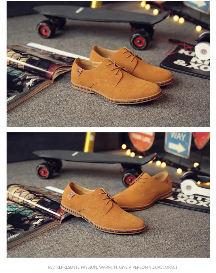 Zapatos de Cuero Nuevos 2026 para Hombre, Zapatos Oxford de Lujo para Hombre, Zapatos Casuales de Negocios de Cuero de Gamuza de Alta Calidad, Zapatos de Hombre