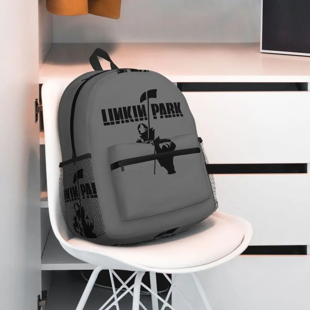 L-Linkin-S P-Park-S Band Mochila para estudiantes Mochila escolar Mochila de viaje para senderismo para niños y niñas Mochila de moda Bolsos de hombro