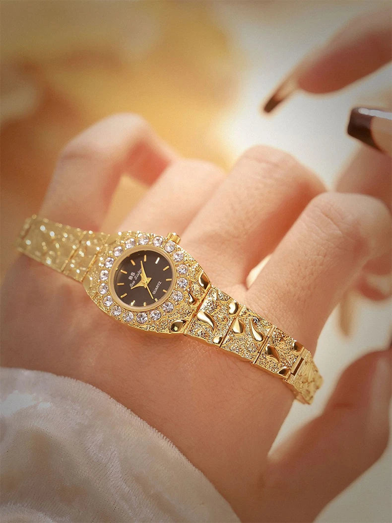 Relojes Bee Sister para mujer, novia, relojes de cuarzo para mujer, nicho de lujo, resistente al agua, reloj de pulsera elegante para mujer
