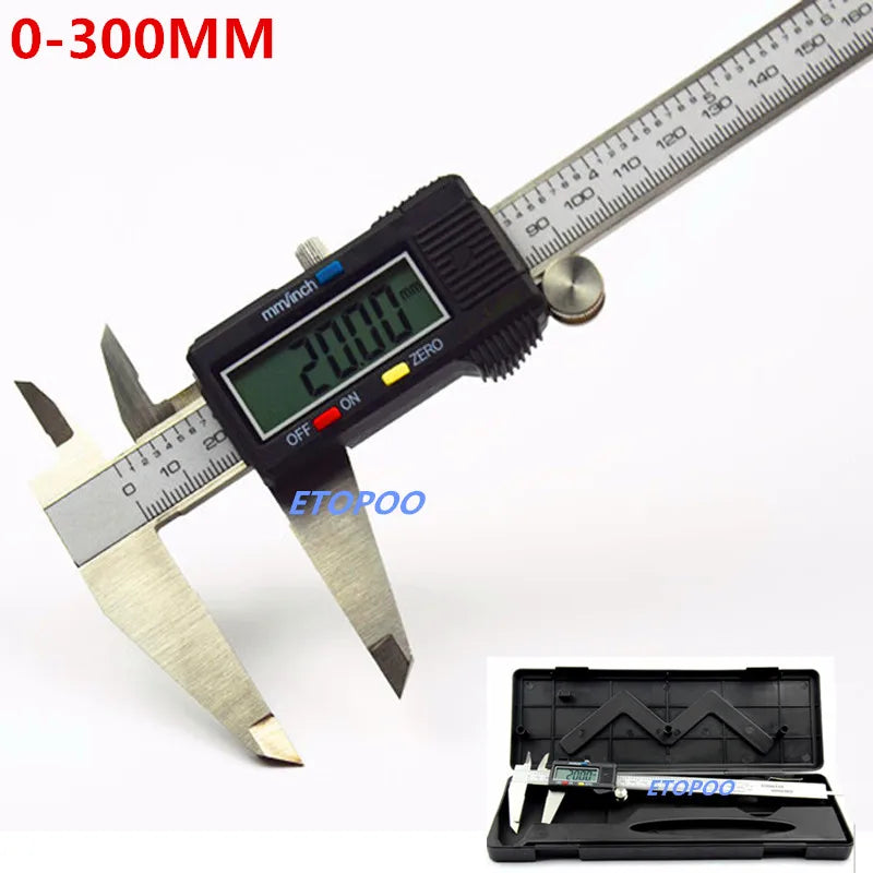 Mini calibrador Digital de acero inoxidable, calibrador Vernier electrónico de 50mm, 70mm y 100mm, calibrador deslizante, medidor de espesor de gemas