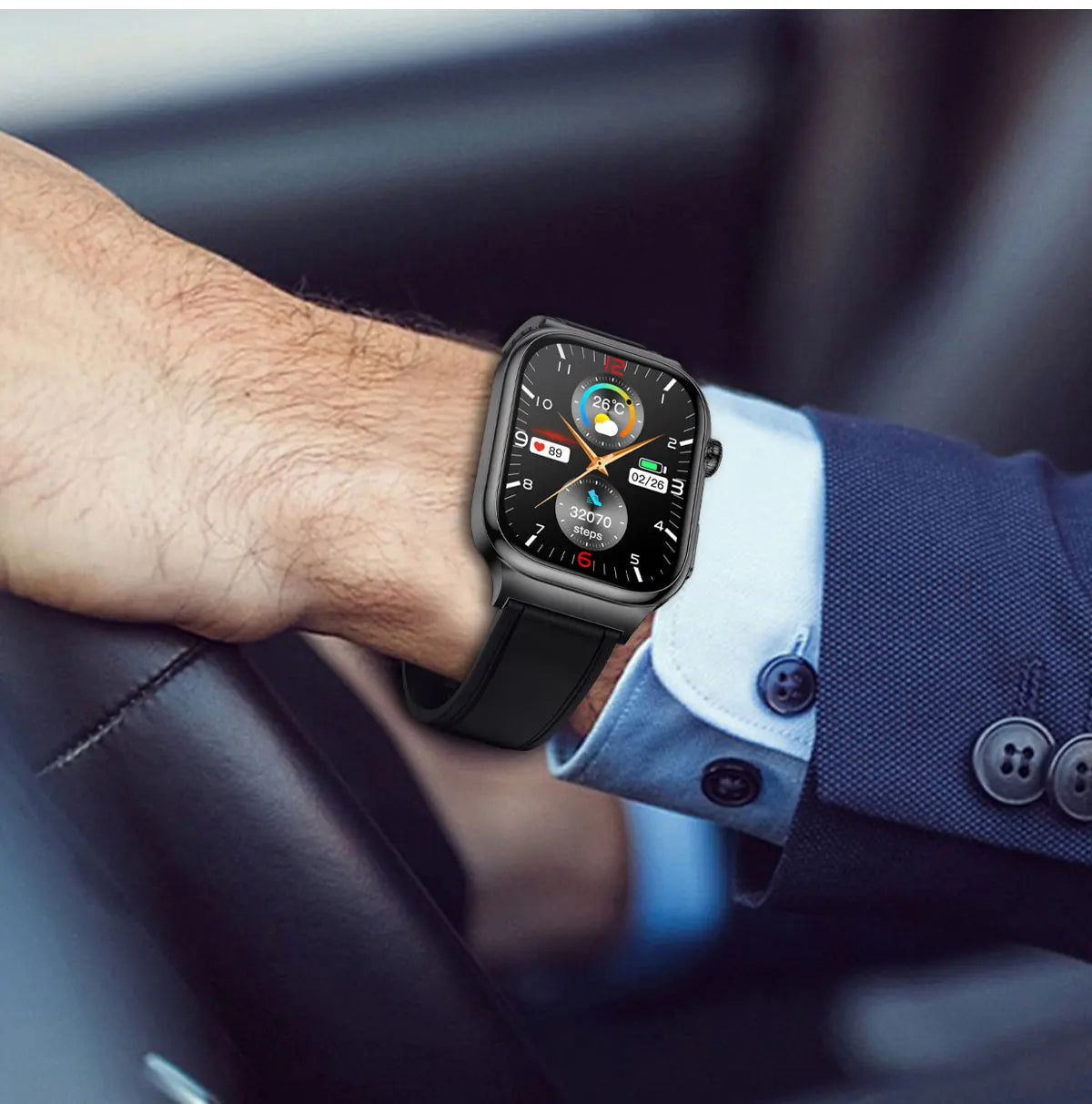 Nuevo Reloj Inteligente de Salud Nivel Hospitalario 2026 con Medición de Grasa Corporal, ECG, Oxígeno en Sangre, Presión Arterial, Pantalla AMOLED HD, Llamadas y Funciones Deportivas para Hombre