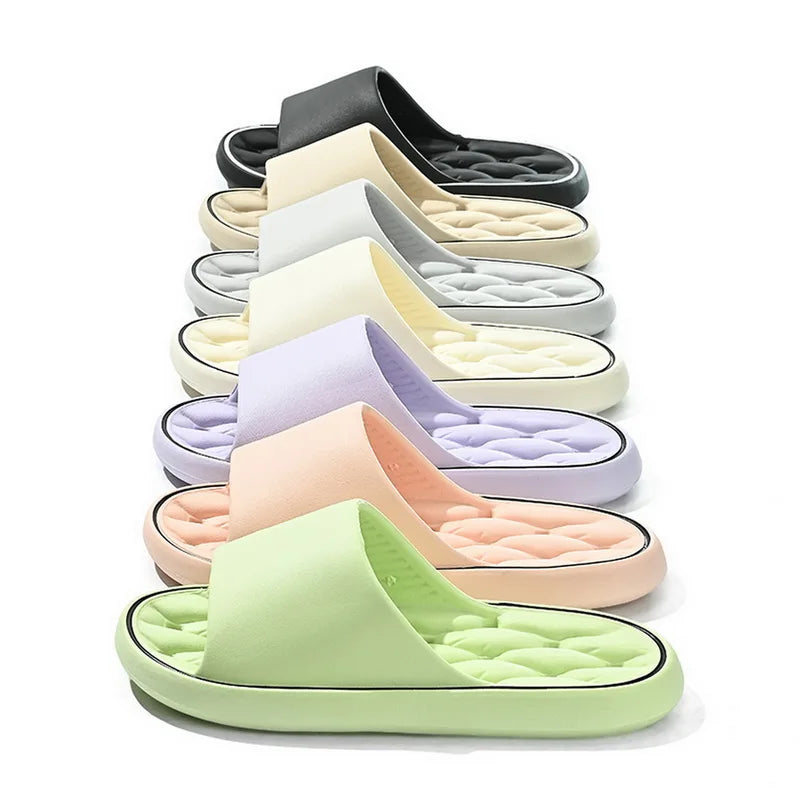 Zapatillas de casa para baño con fugas, zapatilla de ducha de secado rápido, chanclas de playa ligeras y con fugas, toboganes de natación para mujer