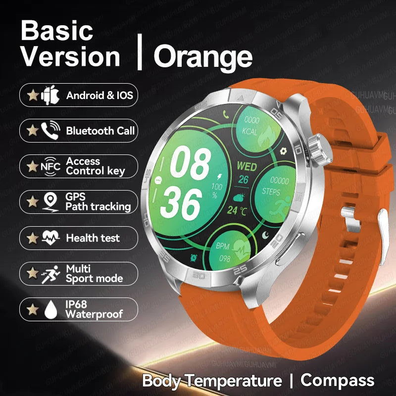 Smartwatch Deportivo con GPS y Brújula – AMOLED 1.85", NFC, IP68, Bluetooth 5.3, 14 Días de Batería