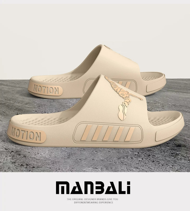 Zapatillas de hombre para uso al aire libre, casa de verano, ducha de suela gruesa, deportes antideslizantes, zapatillas frescas para refrescar