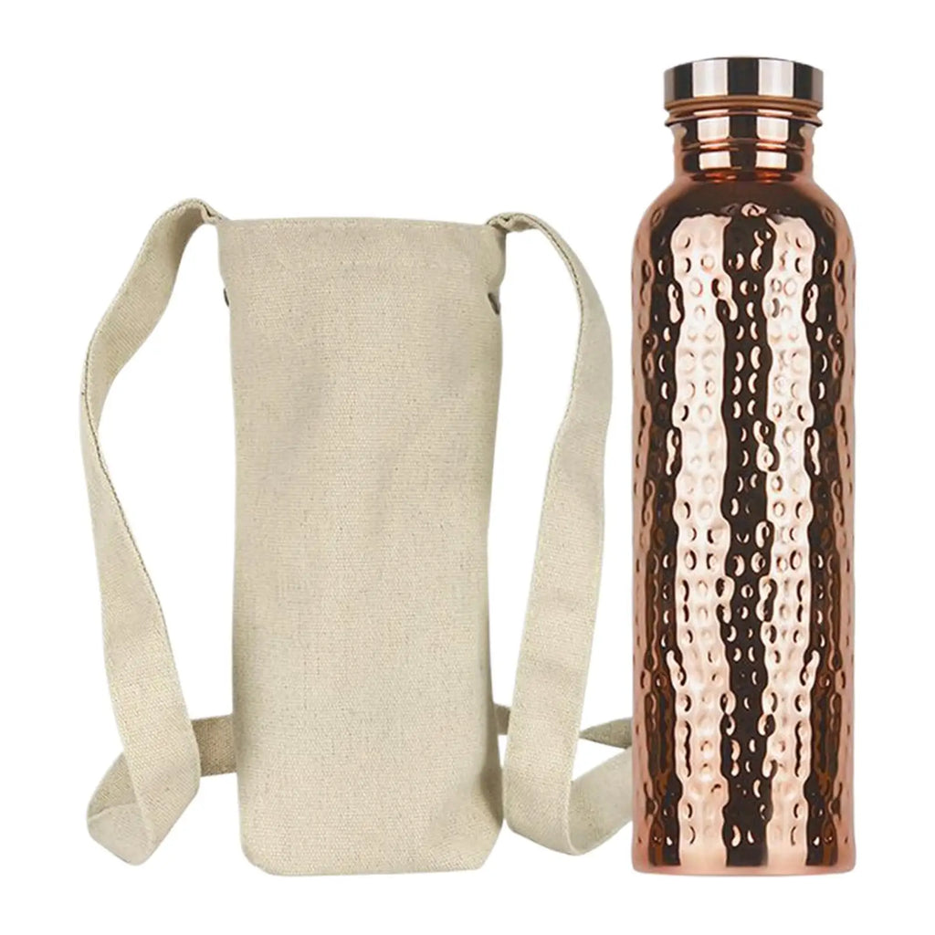 Botella de cobre a prueba de fugas, botella de agua de cobre con aislamiento, taza portátil a prueba de fugas de 27Oz para gimnasio, Camping, viajes, trabajo de hidratación