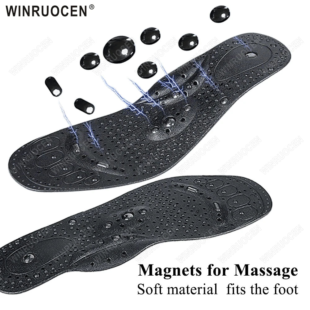 Plantillas de Acupresión para Terapia de Pies, Masaje Magnético de Silicona, Pérdida de Peso, Adelgazamiento, Alivio del Dolor, Duraderas, Transpirables, para Todos