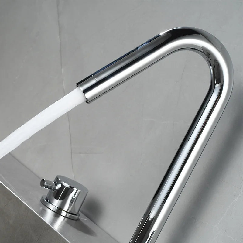 Grifo de baño de agua fría y caliente con cuerpo de cobre, juego de 2 piezas, grifo mezclador para lavabo