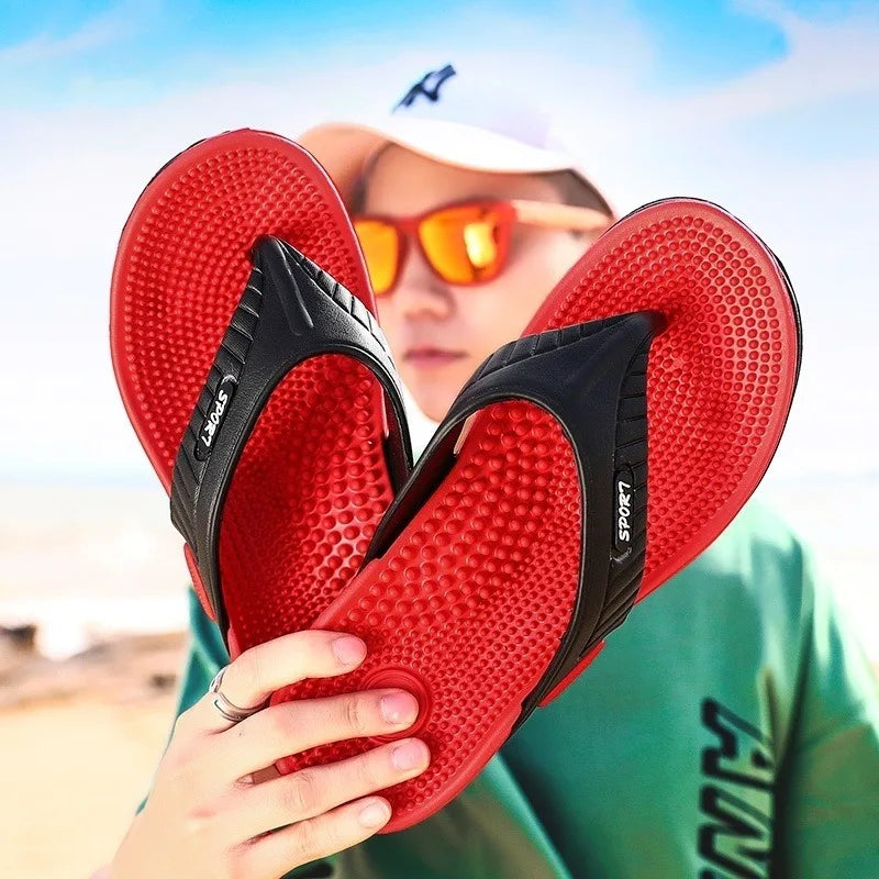 Chanclas casuales de moda para hombre de verano, zapatillas de playa para deportes al aire libre