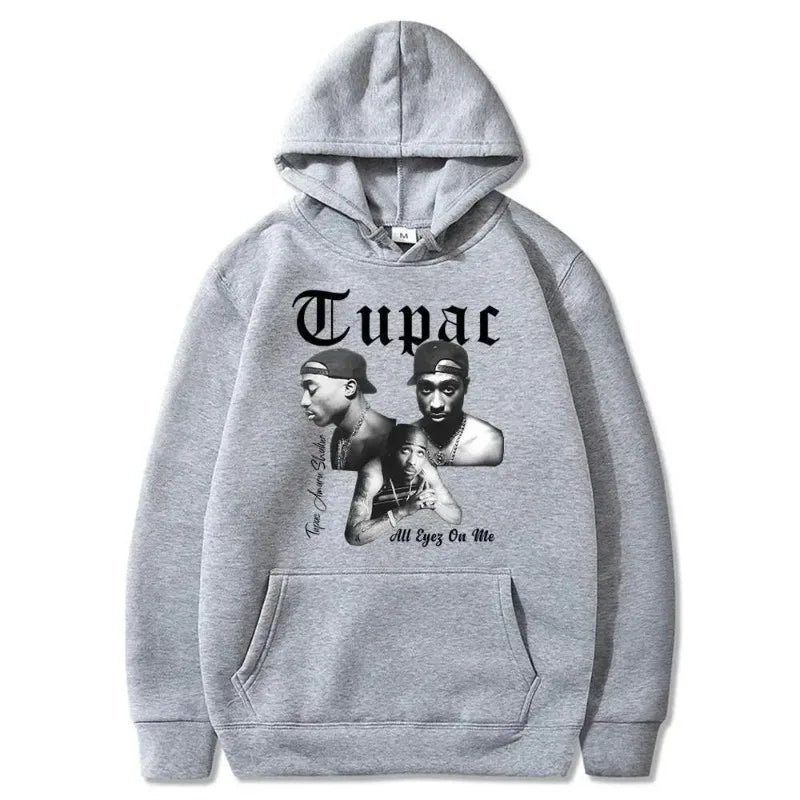 Sudadera con capucha de rapero Tupac 2pac para hombre y mujer, ropa, sudadera, sudaderas con capucha para hombre y mujer, sudaderas con estampado de letras a la moda, sudaderas holgadas e informales
