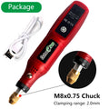 Mini taladro inalámbrico de 3,7 V, pluma de pulido y grabado, Kit de herramientas rotativas inalámbricas USB, pluma de grabado para carpintería, herramientas Dremel DIY 16000r