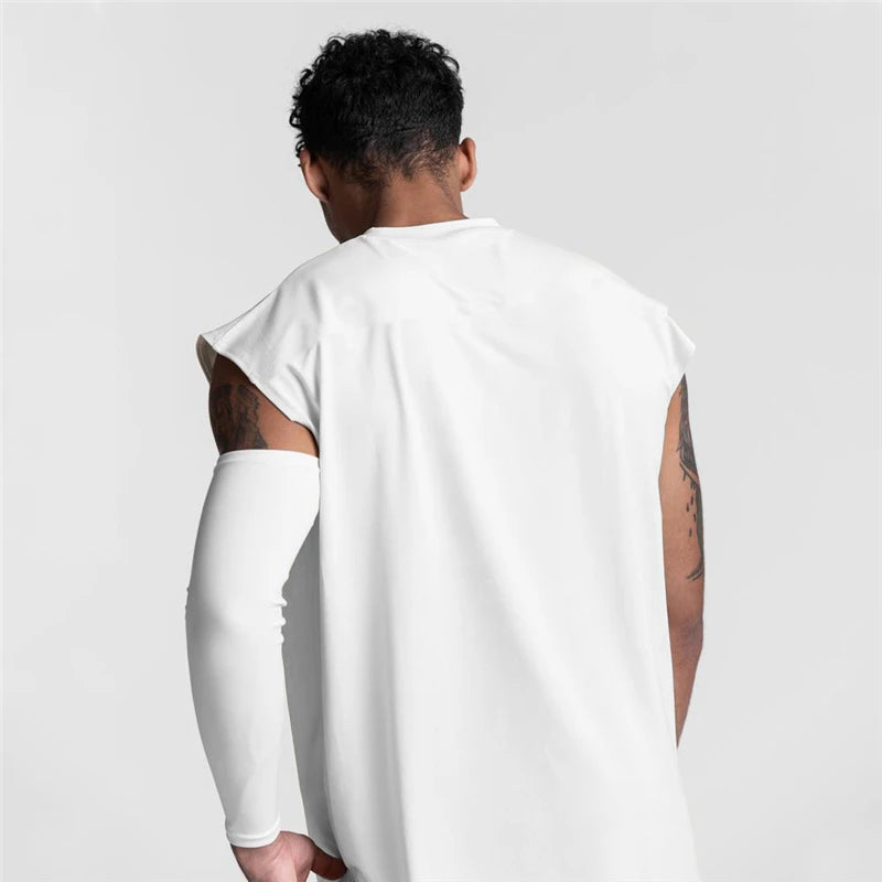Chaleco de gimnasio de malla de verano para hombre, camiseta sin mangas deportiva holgada de secado rápido para ejercicio físico, camiseta sin mangas para culturismo
