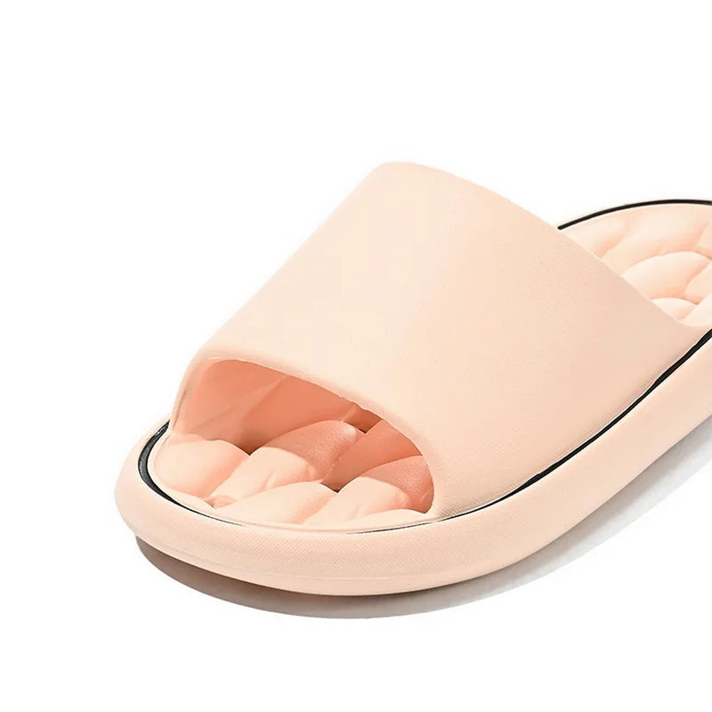 Zapatillas de casa para baño con fugas, zapatilla de ducha de secado rápido, chanclas de playa ligeras y con fugas, toboganes de natación para mujer