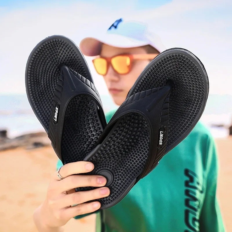Chanclas casuales de moda para hombre de verano, zapatillas de playa para deportes al aire libre