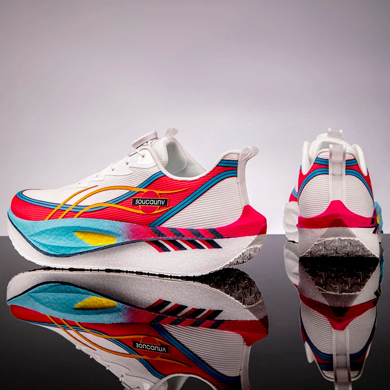Zapatillas para Correr Profesionales con Placa de Carbono para Fitness, Maratón, Deportivas Ligeras para Hombre, Cómodas y Antideslizantes para Mujer