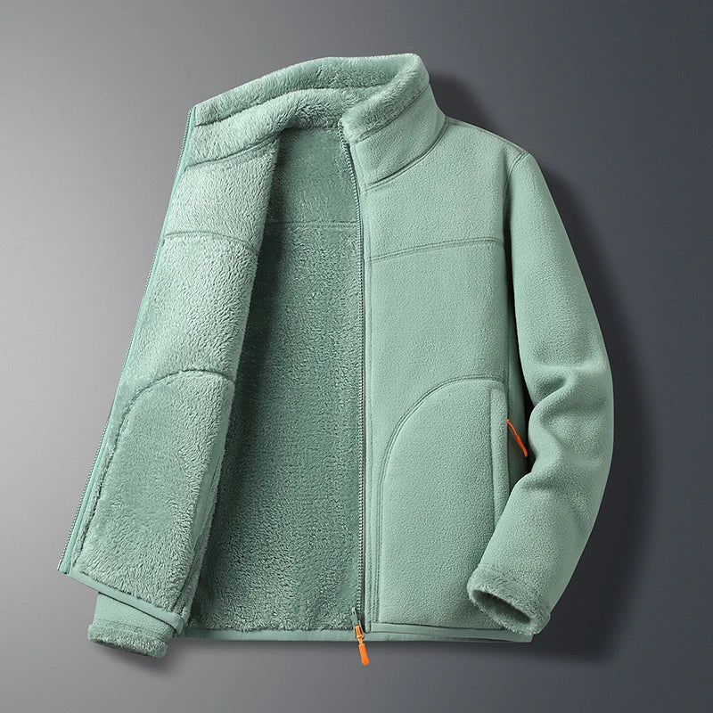 Sudadera con capucha de lana Unisex para hombre y mujer, ropa deportiva de gran tamaño, cálida y gruesa, sudadera clásica informal, moda de otoño e invierno