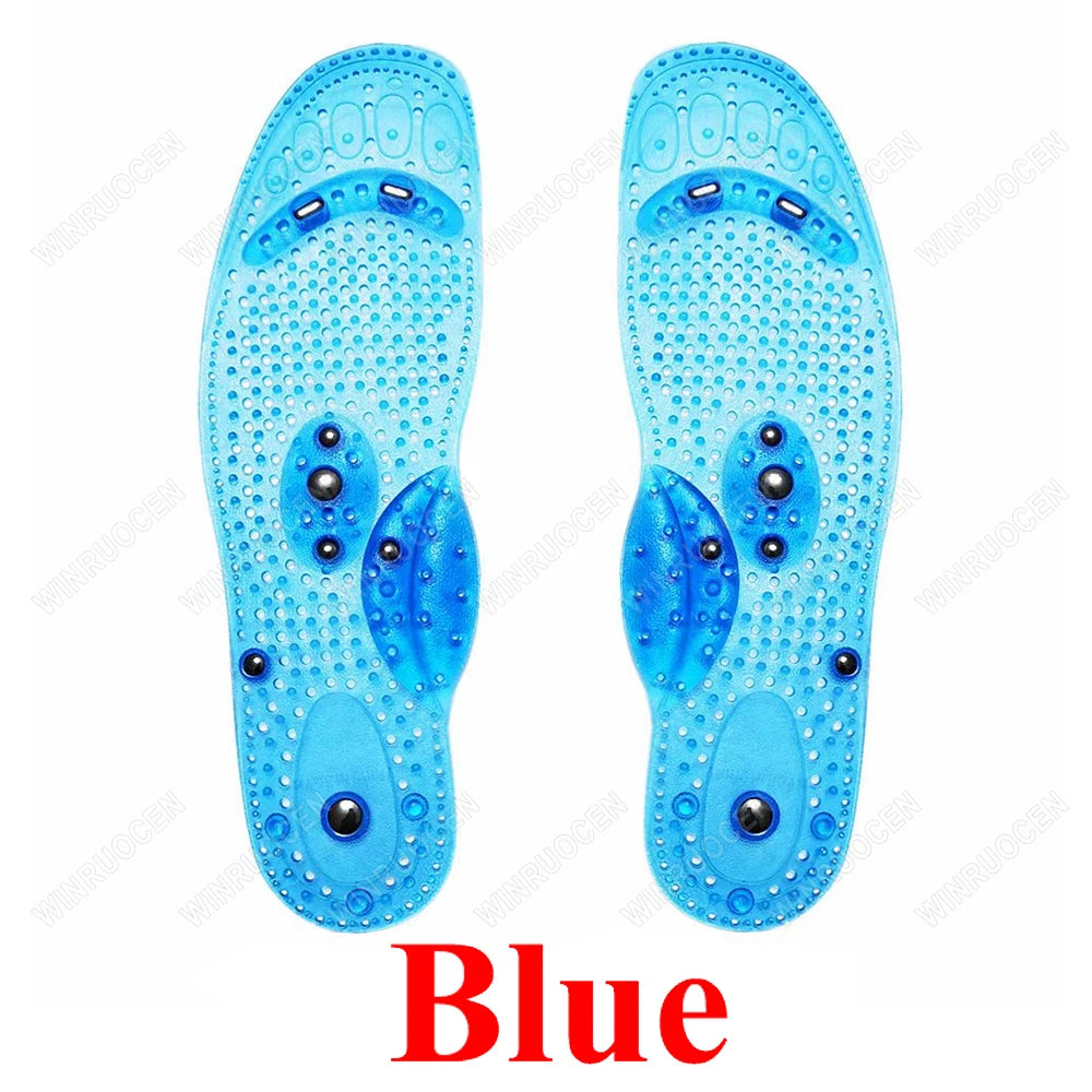 Plantillas de Acupresión para Terapia de Pies, Masaje Magnético de Silicona, Pérdida de Peso, Adelgazamiento, Alivio del Dolor, Duraderas, Transpirables, para Todos