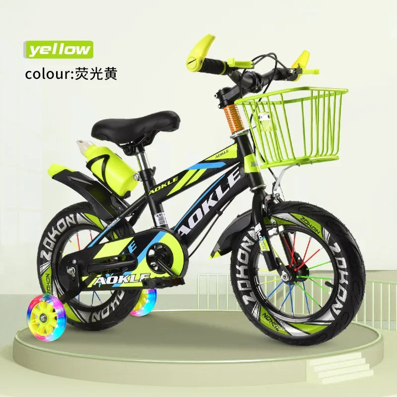 Children's bicycles, 12-18 inch carbon steel frame bicycles for children aged 2-10, can ride bicycles, boys' and girls' bicycles, new