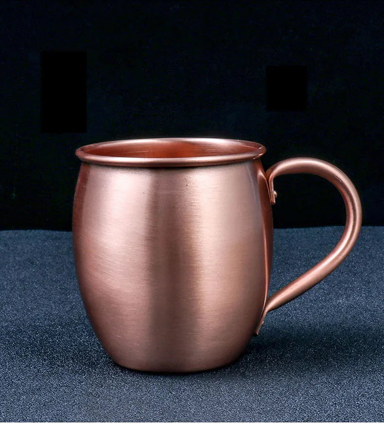 Taza de Cobre Puro de 530 ml, Taza Moscow Mule, Taza para Cócteles, Taza de Cobre Puro para Restaurante, Bar, Bebidas Frías
