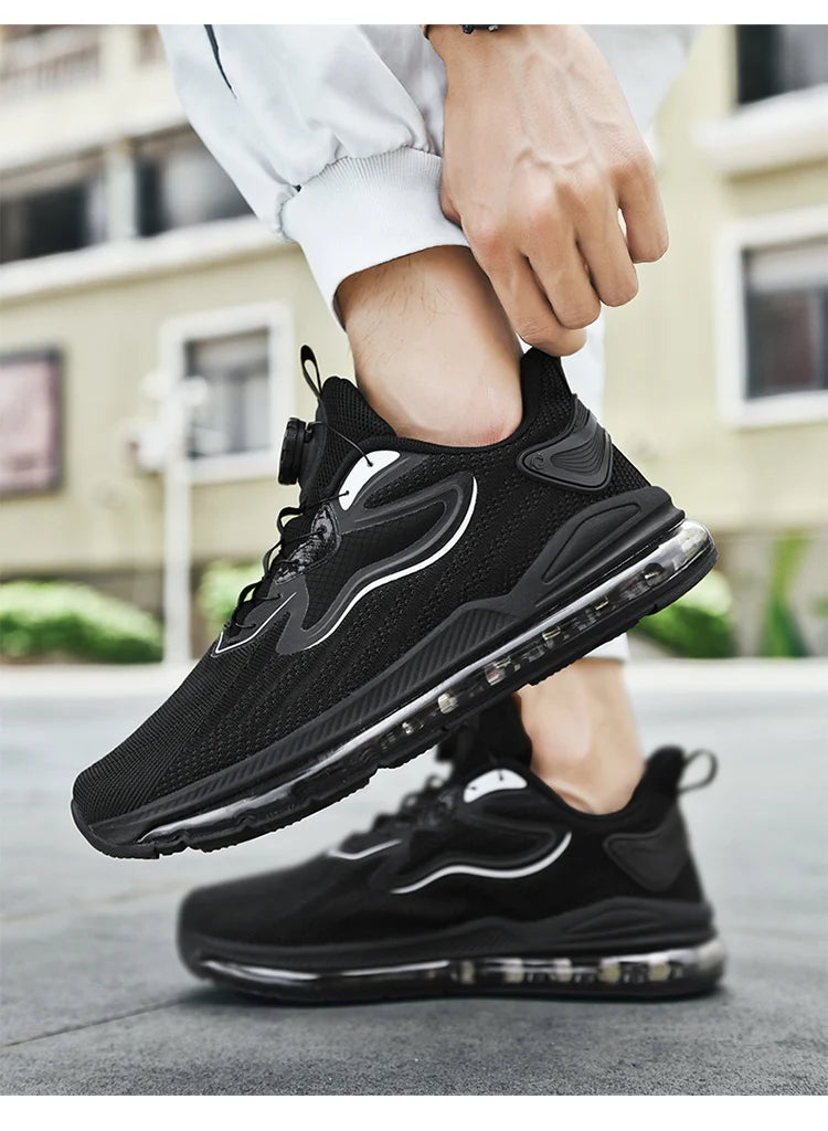 Zapatillas de deporte informales transpirables para hombre, mocasines de moda de entrenador de lujo, zapatos para correr, zapatos de carrera cómodos para hombre