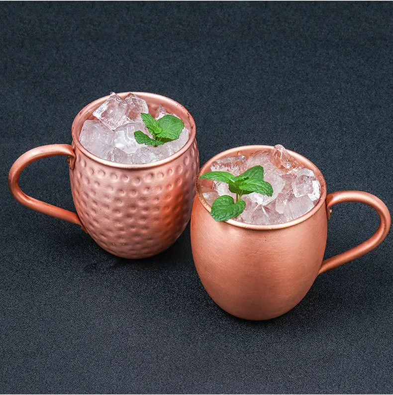 Taza de Cobre Puro de 530 ml, Taza Moscow Mule, Taza para Cócteles, Taza de Cobre Puro para Restaurante, Bar, Bebidas Frías