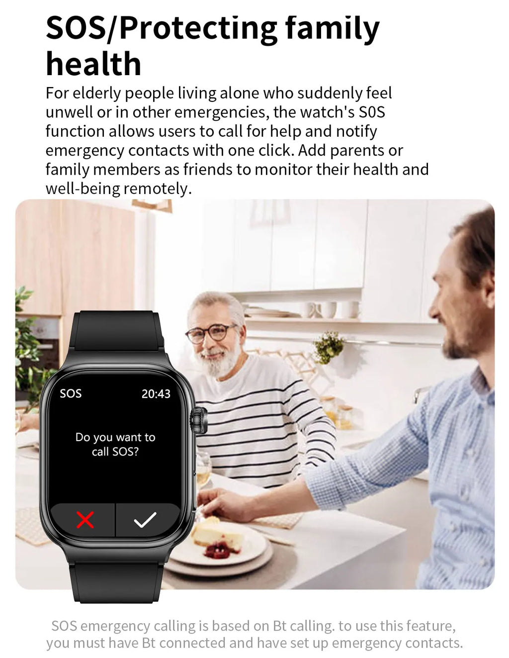 Nuevo Reloj Inteligente de Salud Nivel Hospitalario 2026 con Medición de Grasa Corporal, ECG, Oxígeno en Sangre, Presión Arterial, Pantalla AMOLED HD, Llamadas y Funciones Deportivas para Hombre
