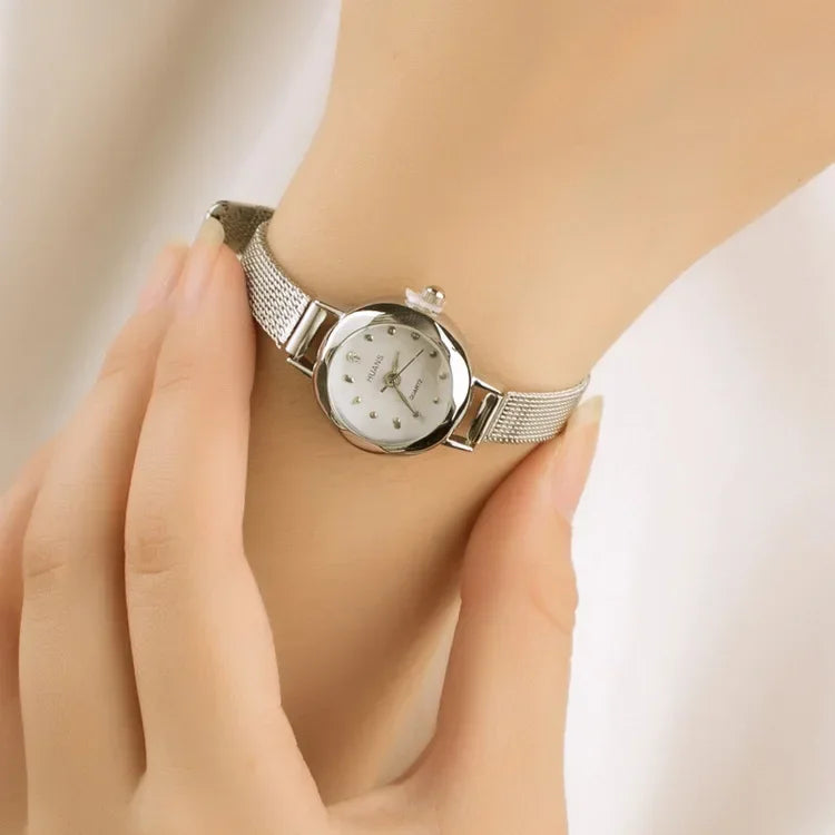 Nuevos relojes de lujo Para Mujer, relojes de pulsera de cuarzo informales, Reloj de pulsera de acero inoxidable, Reloj Para Mujer, relojes femeninos