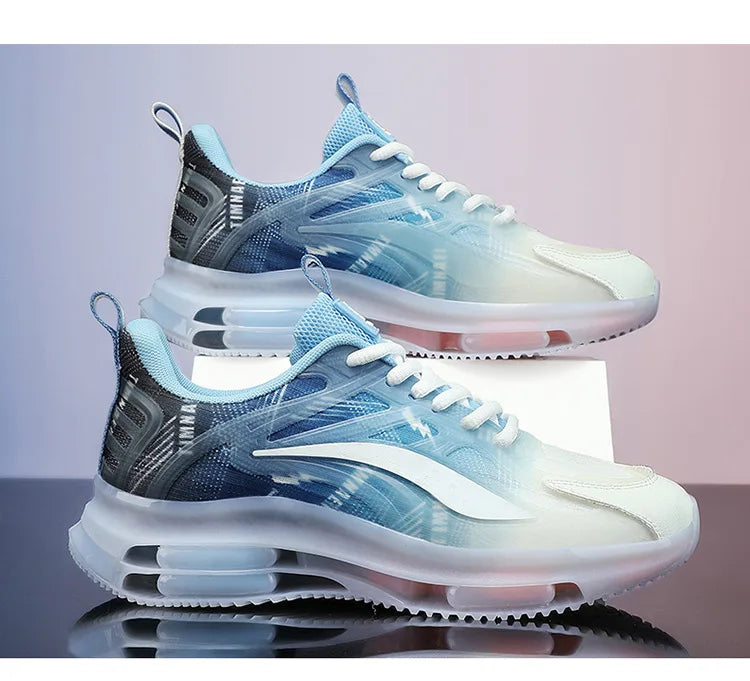 Zapatillas de deporte con cojín de aire para hombre y mujer, calzado deportivo ligero con suela de TPR, para correr, baloncesto y parejas, talla 36-47