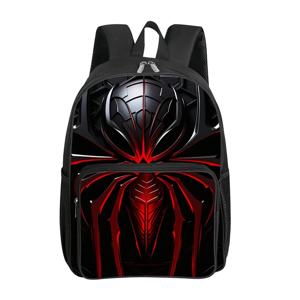 Mochila con bolsillo frontal cuadrado con estampado de robots mecánicos para niños y niñas, los mejores regalos, mochila escolar de dibujos animados plana 2D para niños