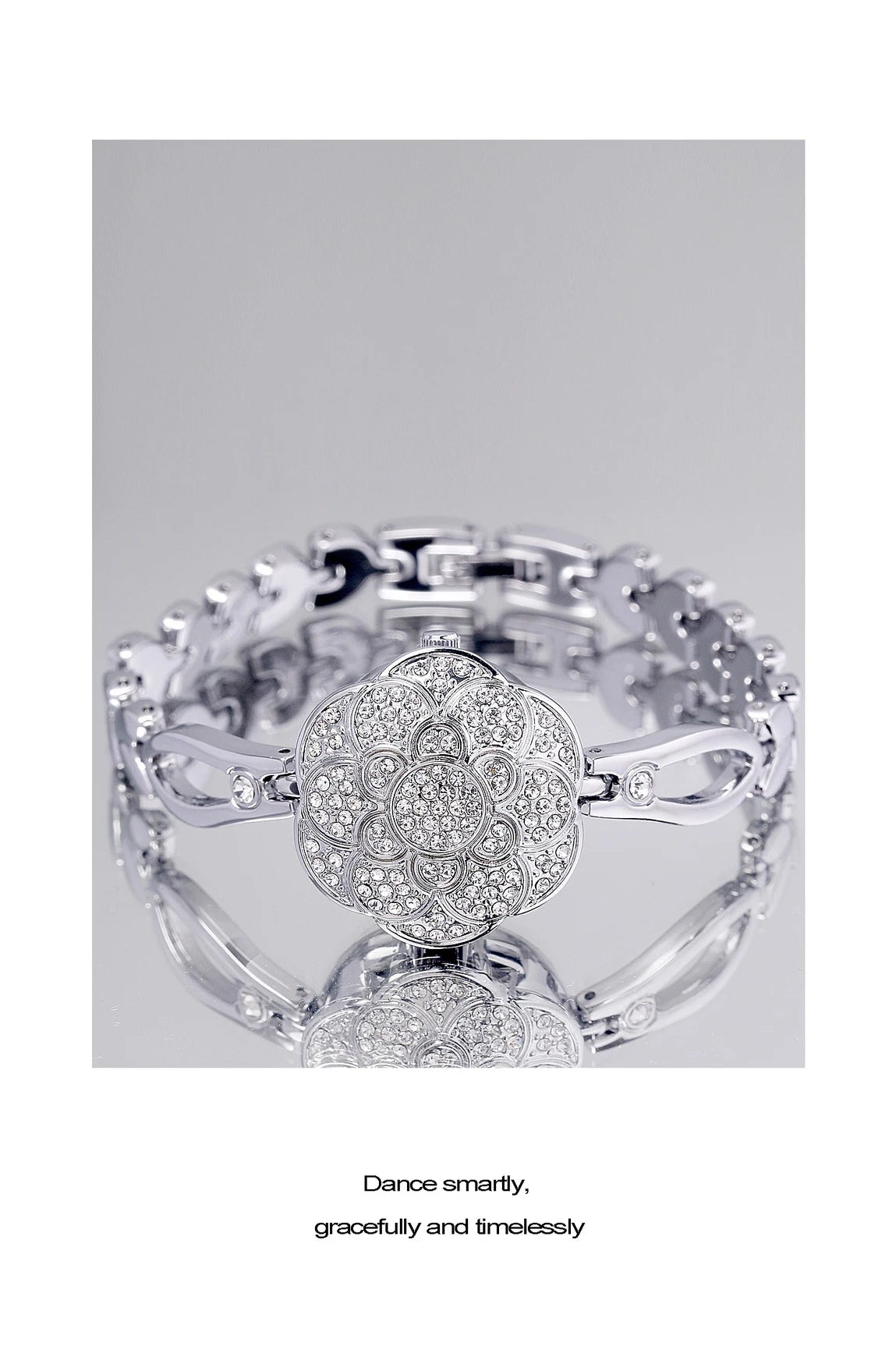 Reloj de mujer Camelia Flip-top reloj de cuarzo ligero de lujo exquisito temperamento pulsera reloj de mujer regalo