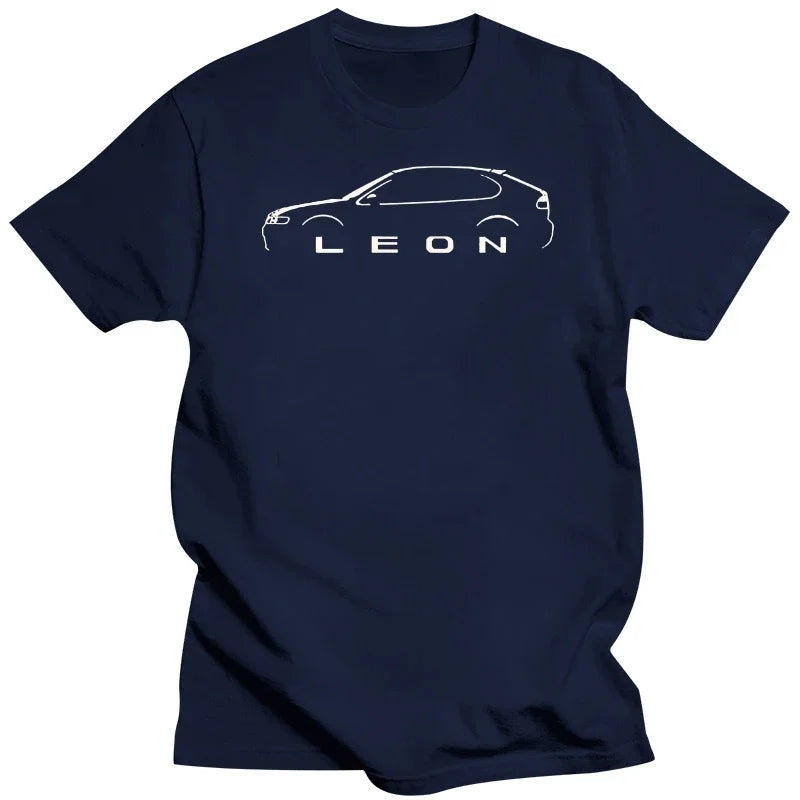 Camiseta de algodón de manga corta para hombre, camisa de diseño de coche clásico inspirado en león de España, nueva moda de verano