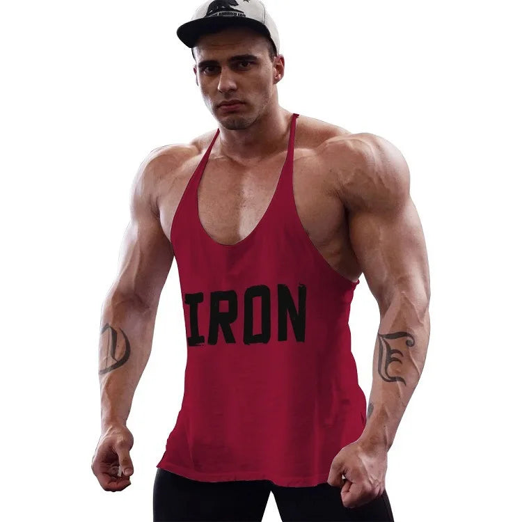 Camiseta sin mangas 100% de algodón para entrenamiento y gimnasio para hombre, ropa deportiva sin mangas para músculos, entrenamiento de culturismo, camisas deportivas de moda, chaleco de talla grande