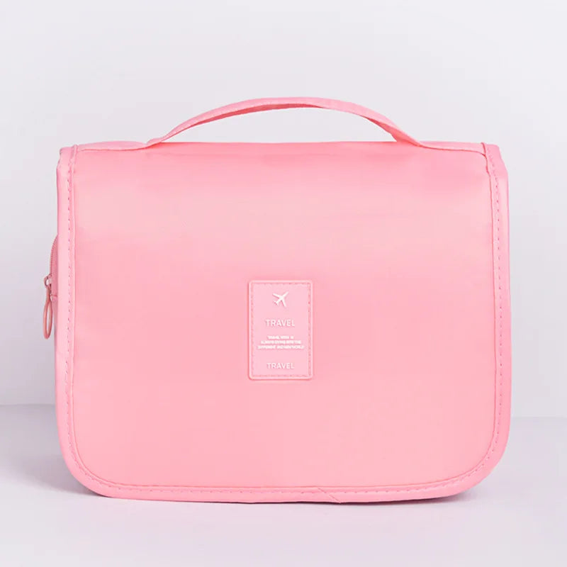 Bolsa de maquillaje de viaje, organizador de artículos de tocador impermeable, Neceser de alta calidad para mujer, bolsa de lavado con gancho para baño, bolsa de almacenamiento con gancho