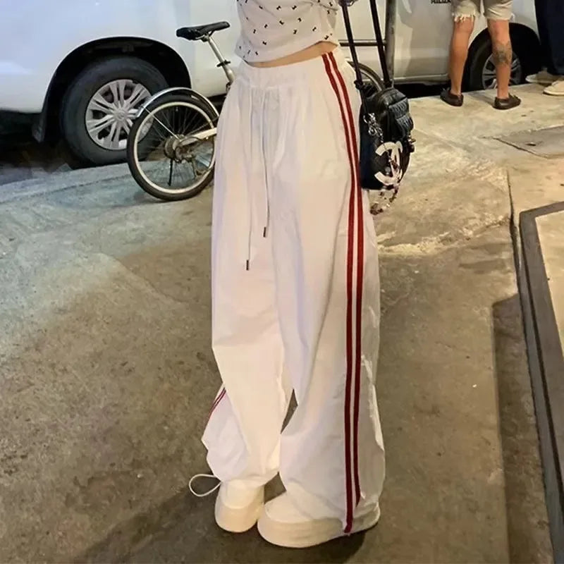 Women's Full Stripe Multi-Pocket Track Pants
