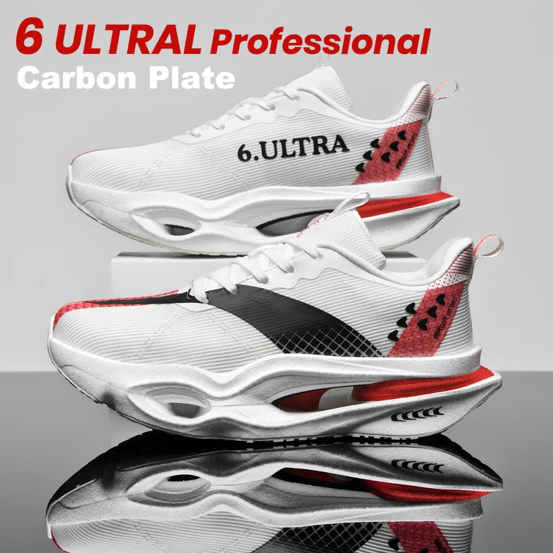 Zapatillas de Running de Alto Rendimiento para Hombre, con Placa de Carbono, Ligeras, Transpirables, con Amortiguación, para Todo Tipo de Terreno, Entrenamiento de Larga Distancia