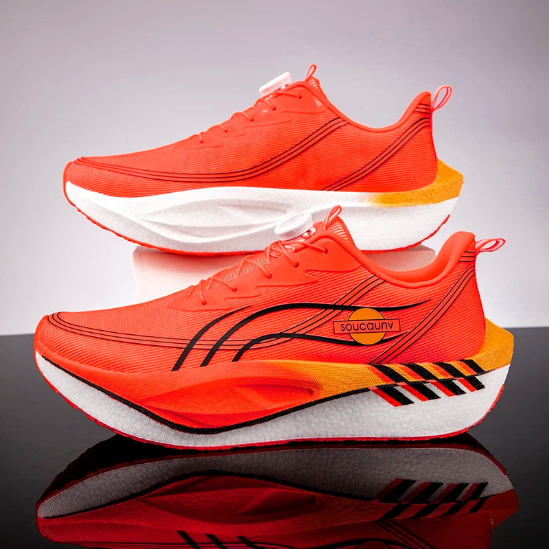 Zapatillas para Correr Profesionales con Placa de Carbono para Fitness, Maratón, Deportivas Ligeras para Hombre, Cómodas y Antideslizantes para Mujer