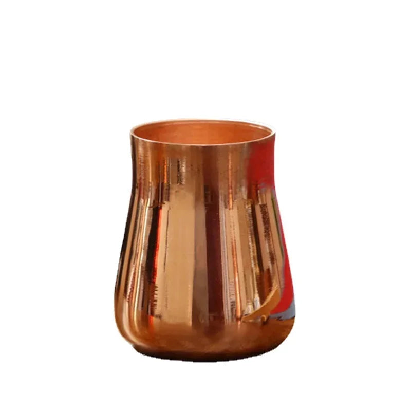 Taza de latón de cobre puro, cerveza, leche, cáliz, taza de desayuno, vajilla de Moscú