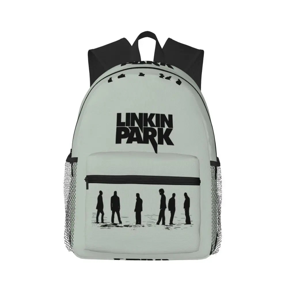 L-Linkin-S P-Park-S Band Mochila para estudiantes Mochila escolar Mochila de viaje para senderismo para niños y niñas Mochila de moda Bolsos de hombro
