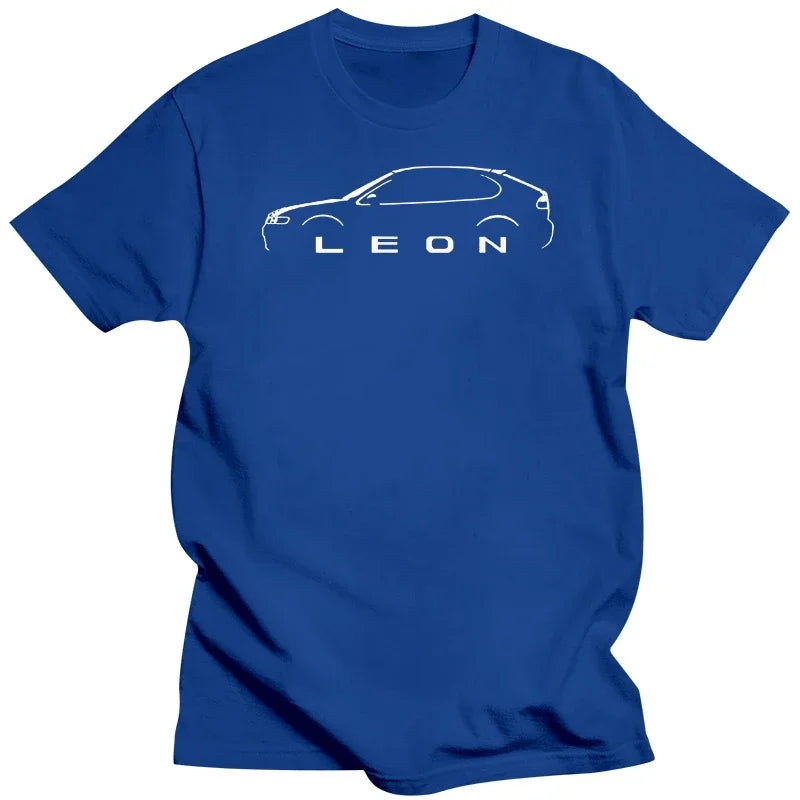 Camiseta de algodón de manga corta para hombre, camisa de diseño de coche clásico inspirado en león de España, nueva moda de verano