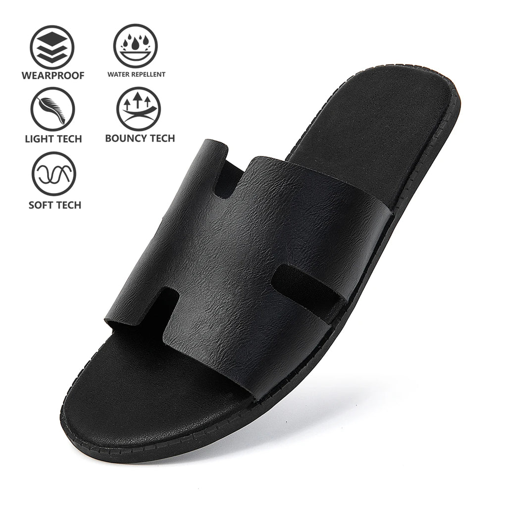 Nuevas sandalias casuales para hombre, para uso diario, baño, exterior, antideslizantes, resistentes al desgaste, ligeras y frescas.
