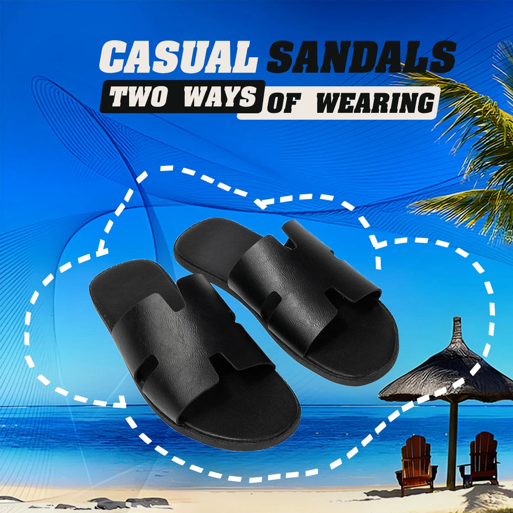 Nuevas sandalias casuales para hombre, para uso diario, baño, exterior, antideslizantes, resistentes al desgaste, ligeras y frescas.