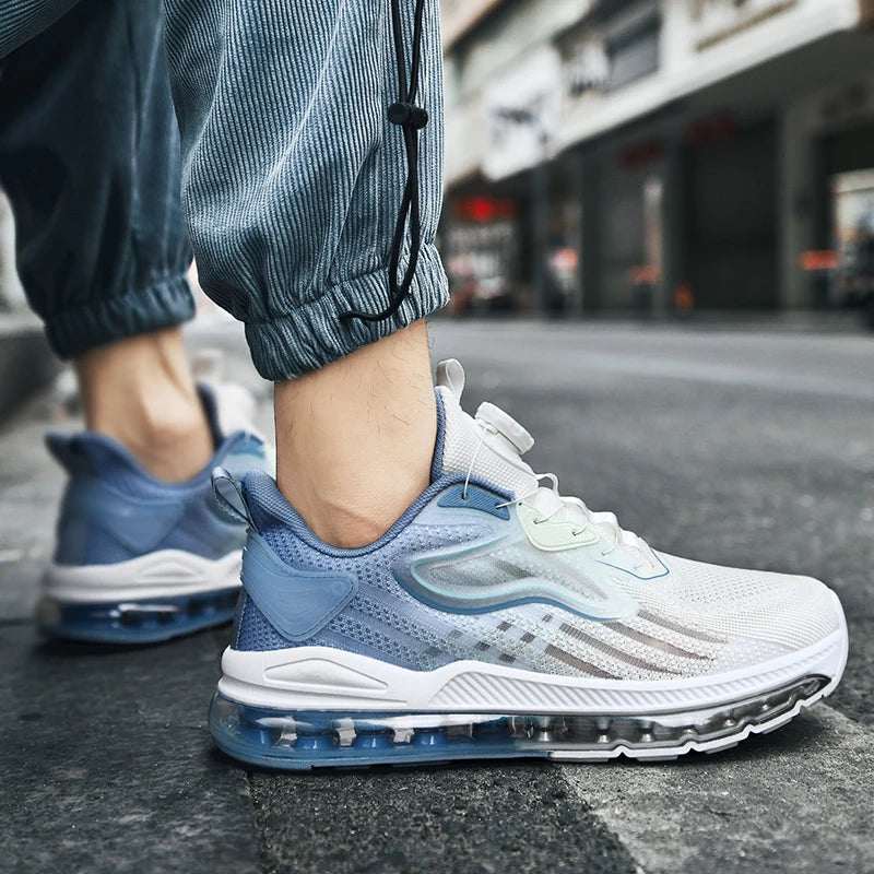 Zapatillas de deporte informales transpirables para hombre, mocasines de moda de entrenador de lujo, zapatos para correr, zapatos de carrera cómodos para hombre