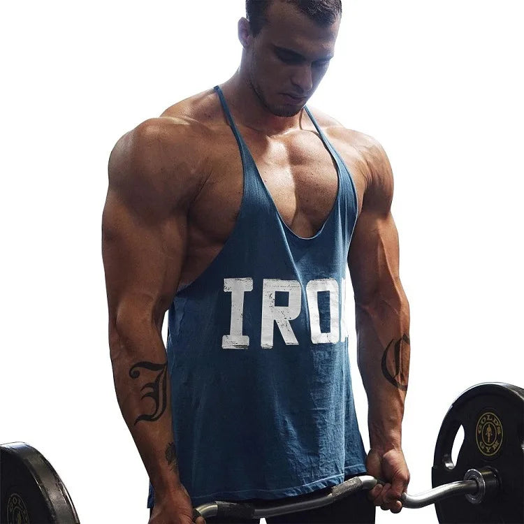 Camiseta sin mangas 100% de algodón para entrenamiento y gimnasio para hombre, ropa deportiva sin mangas para músculos, entrenamiento de culturismo, camisas deportivas de moda, chaleco de talla grande