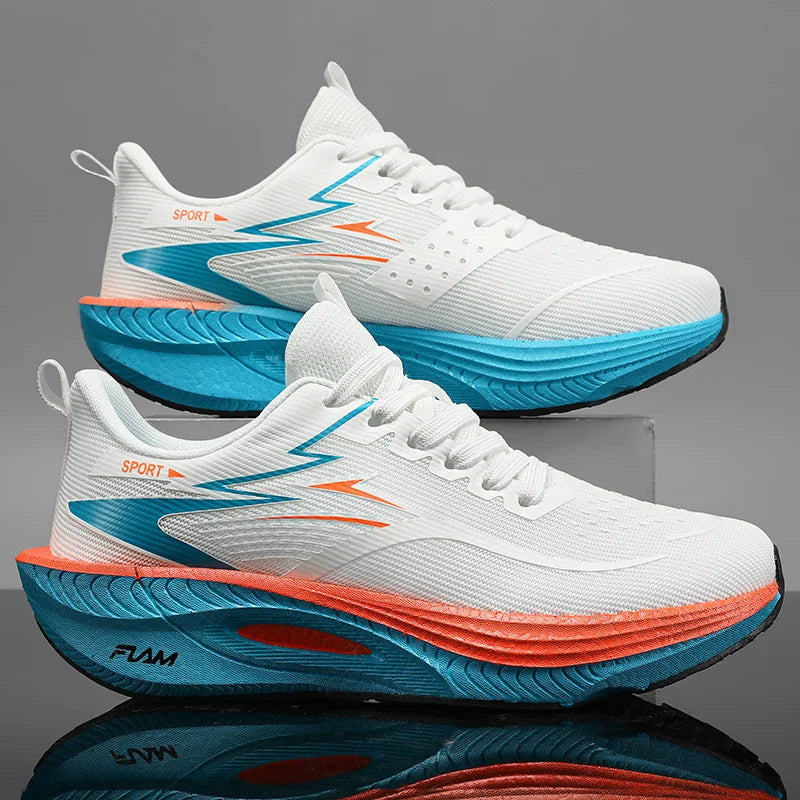 Zapatillas deportivas para hombre, zapatillas informales para maratón, transpirables, ligeras, cómodas, atléticas, antideslizantes, para caminar al aire libre