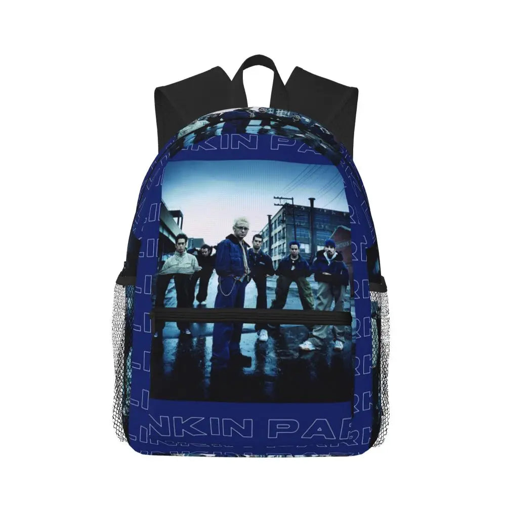 L-Linkin-S P-Park-S Band Mochila para estudiantes Mochila escolar Mochila de viaje para senderismo para niños y niñas Mochila de moda Bolsos de hombro
