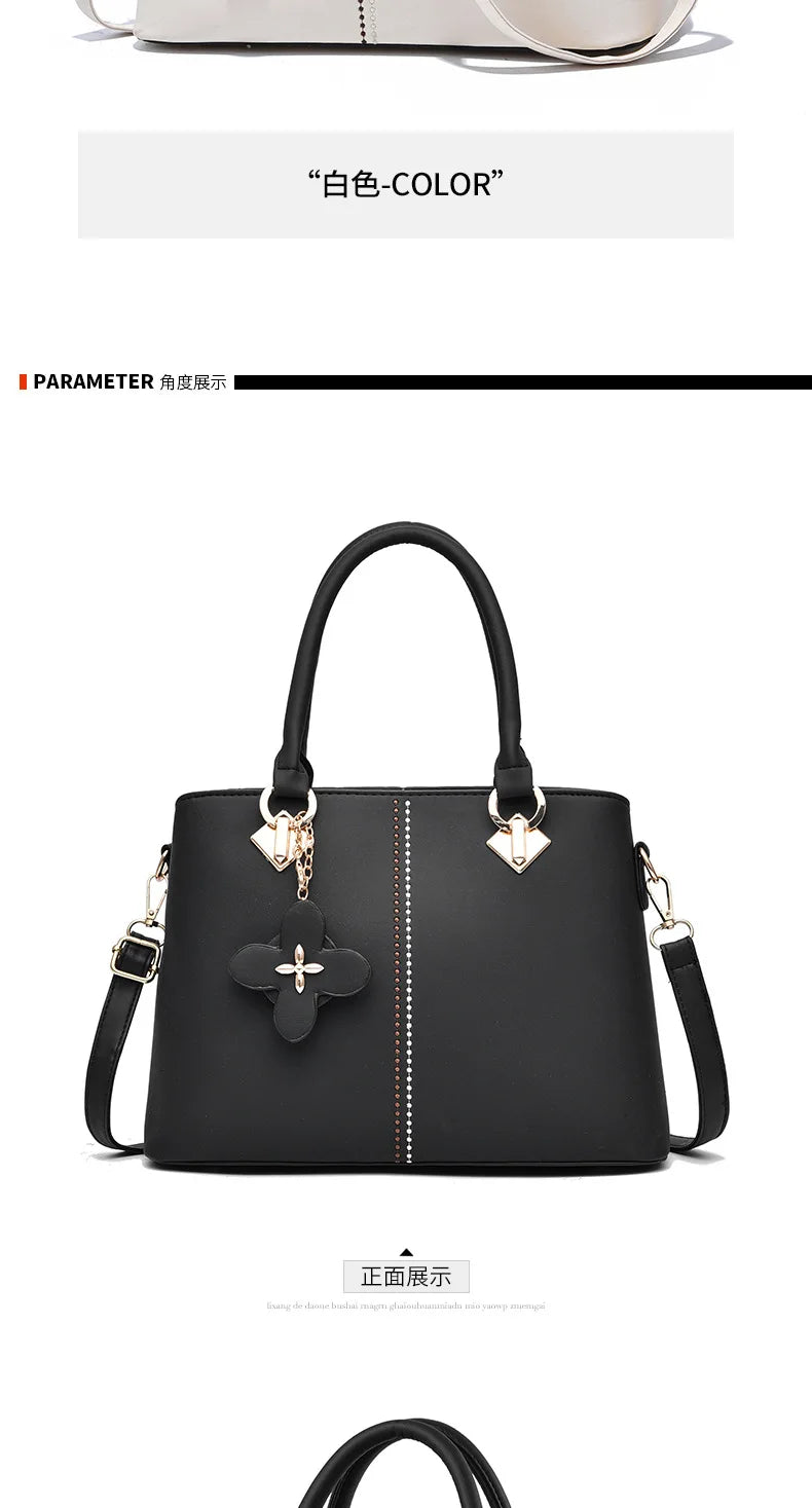 Nuevo Bolso de Hombro para Mujer 2026, Bolso de Diseñador de Lujo, Bolso de Cuero con Monograma Estampado, Bolso Bandolera