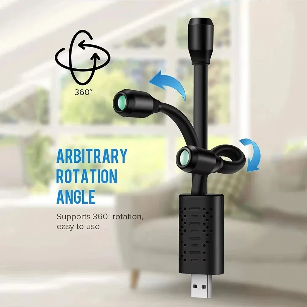 Mini Cámara de Seguridad WiFi 1080P – Visión Nocturna, Detección de Movimiento, Grabación en Bucle